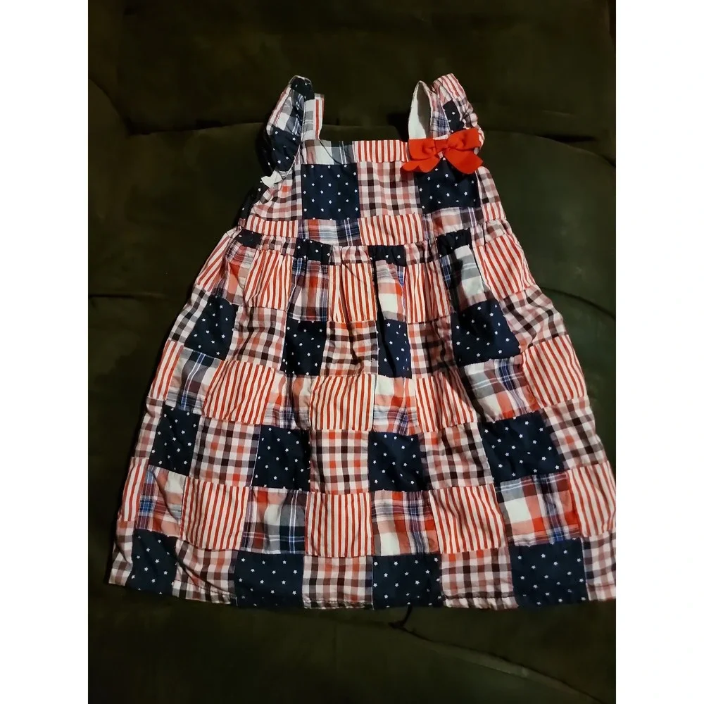 Gymboree 4th of july patchwork dress America size‎ 2t